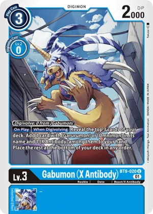 Gabumon (X Antibody), BT-09: Booster X Record #BT9-020