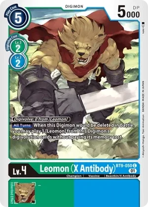 Leomon (X Antibody), BT-09: Booster X Record #BT9-050