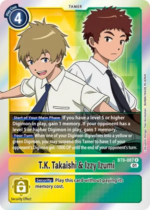 T.K. Takaishi & Izzy Izumi, BT-09: Booster X Record #BT9-087