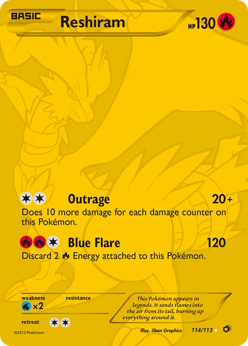 Reshiram, Legendary Treasures #114