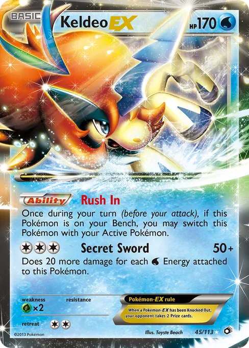 Keldeo-EX, Legendary Treasures #45