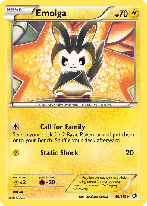 Emolga, Legendary Treasures #49