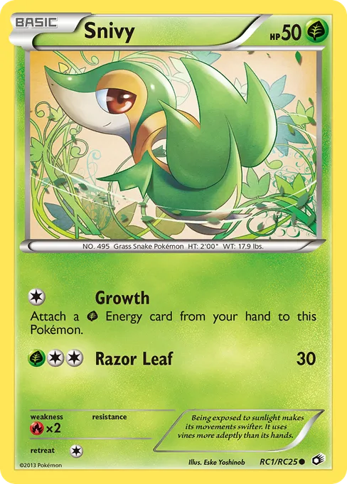Snivy, Legendary Treasures #RC1