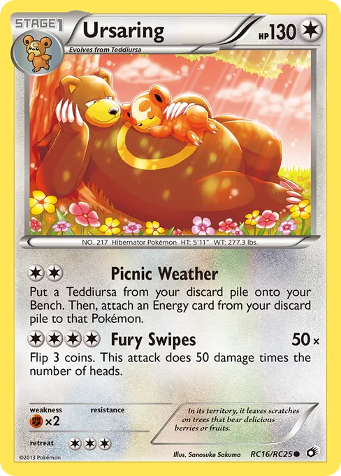 Ursaring, Legendary Treasures #RC16