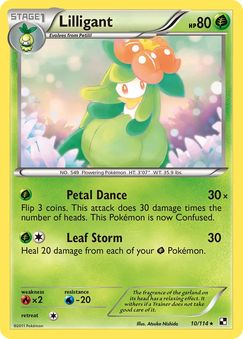 Lilligant, Black & White #10