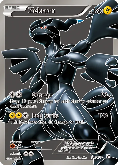 Zekrom, Black & White #114