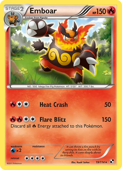 Emboar, Black & White #19