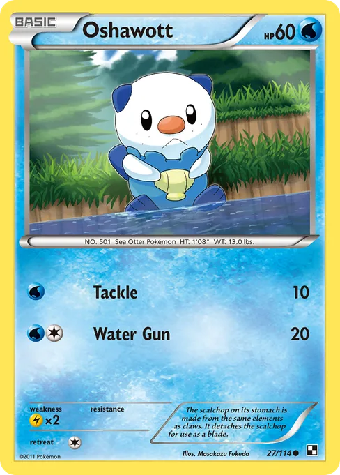 Oshawott, Black & White #27