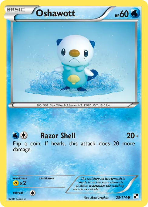 Oshawott, Black & White #28