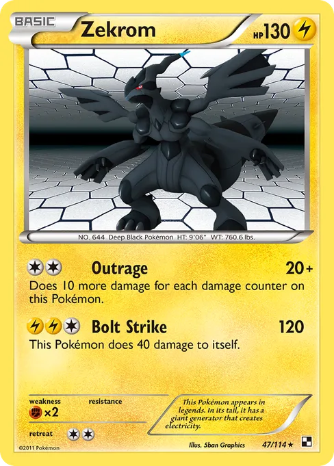 Zekrom, Black & White #47