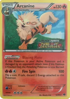 Arcanine, Prerelease stamp