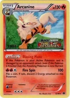 Arcanine, Staff stamp