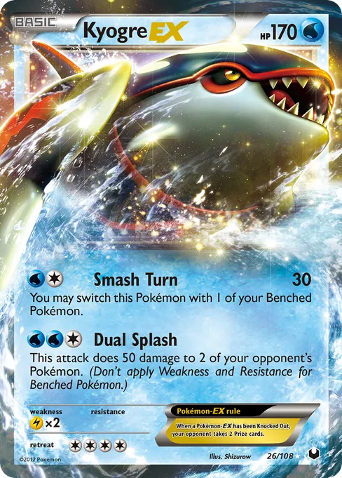 Kyogre-EX, Dark Explorers #26