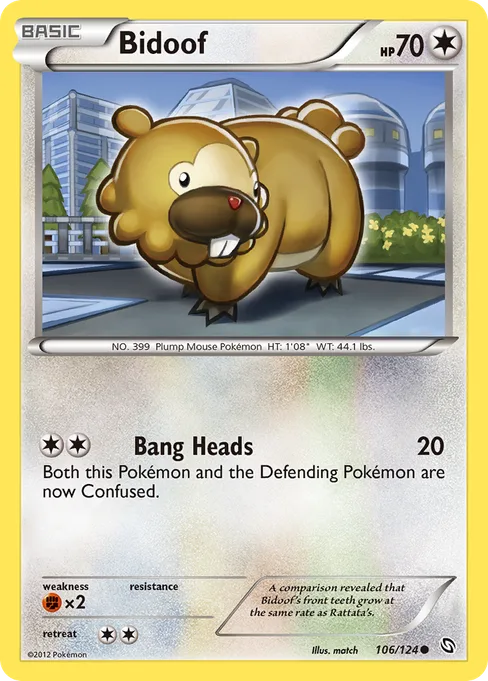 Bidoof, Dragons Exalted #106