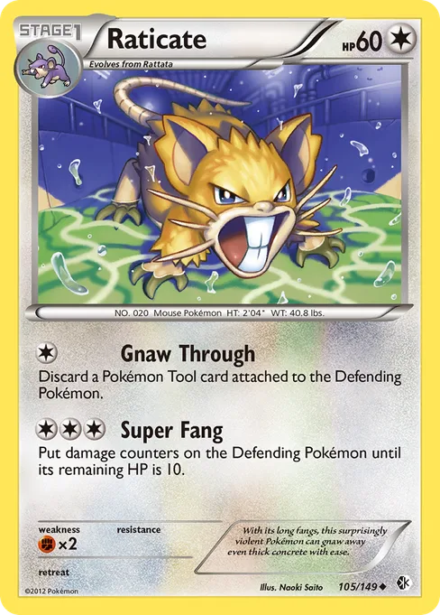 Raticate, Boundaries Crossed #105