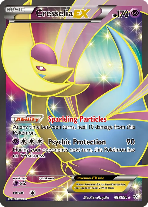 Cresselia-EX, Boundaries Crossed #143