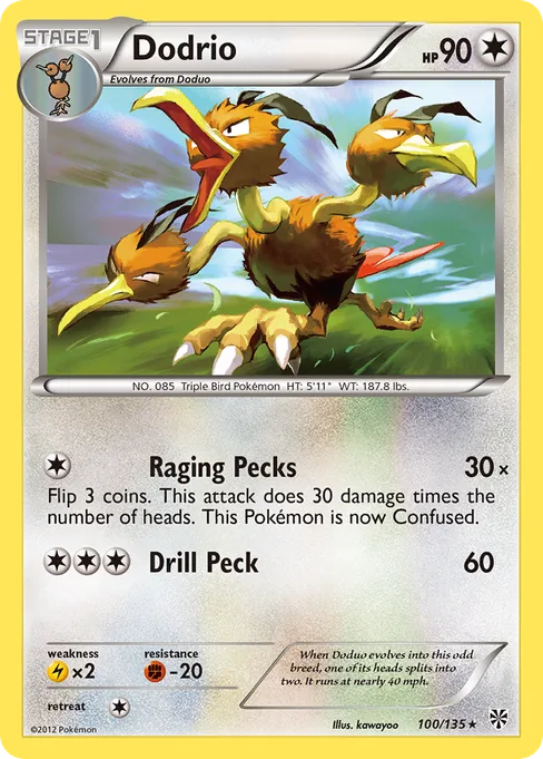 Dodrio, Plasma Storm #100