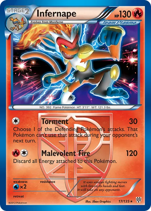 Infernape, Plasma Storm #17
