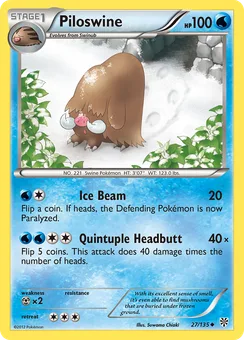 Piloswine, Normal