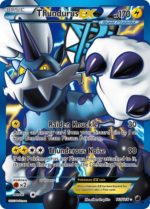 Thundurus-EX, Plasma Freeze #110