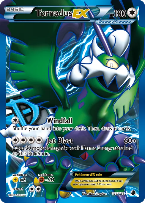 Tornadus-EX, Plasma Freeze #114