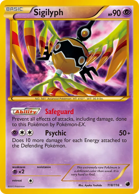 Sigilyph, Plasma Freeze #118