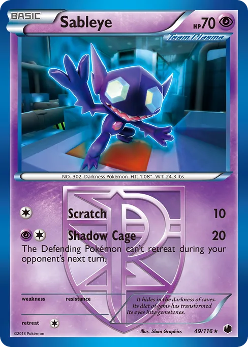 Sableye, Plasma Freeze #49