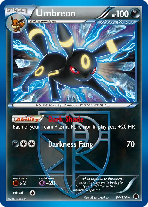 Umbreon, Plasma Freeze #64