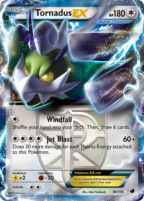 Tornadus-EX, Plasma Freeze #98