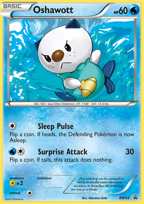 Oshawott, BW Black Star Promos #BW08