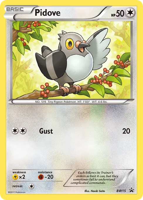 Pidove, BW Black Star Promos #BW15