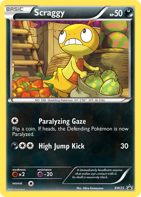 Scraggy, BW Black Star Promos #BW25