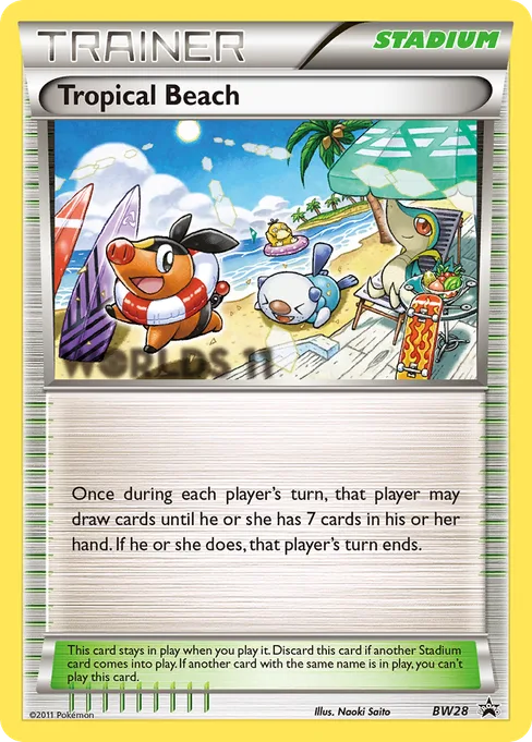 Tropical Beach, BW Black Star Promos #BW28