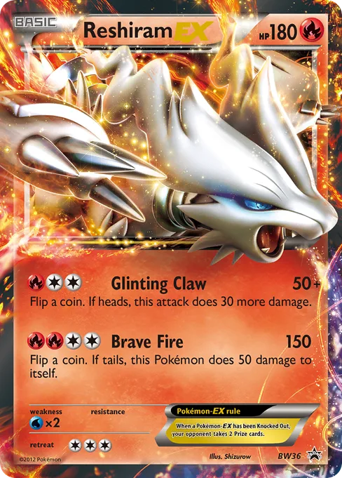 Reshiram-EX, BW Black Star Promos #BW36