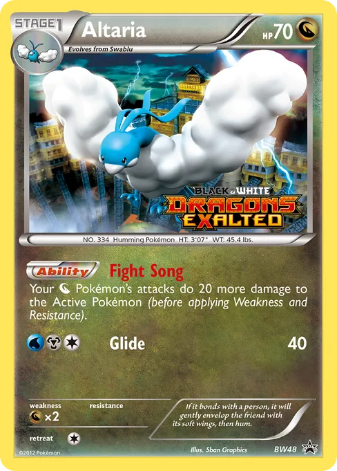 Altaria, BW Black Star Promos #BW48