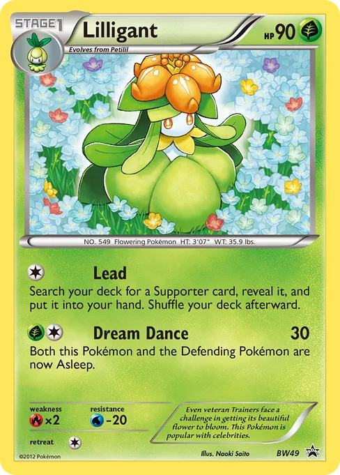 Lilligant, BW Black Star Promos #BW49