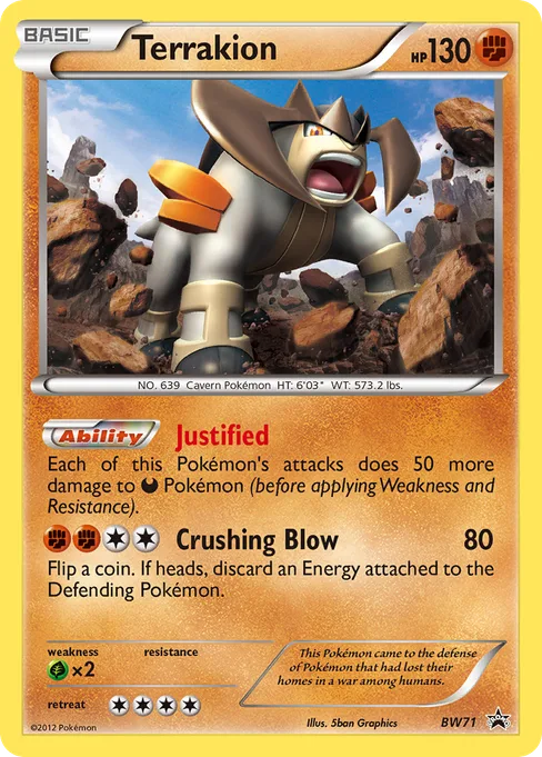 Terrakion, BW Black Star Promos #BW71