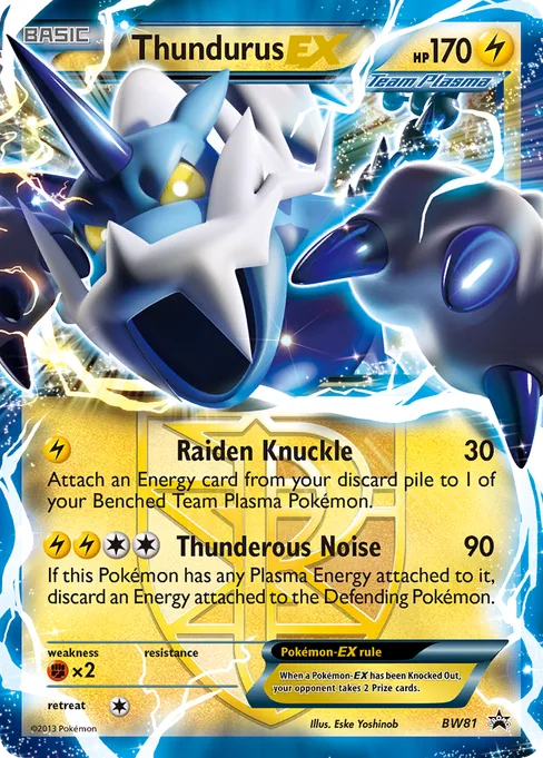 Thundurus-EX, BW Black Star Promos #BW81