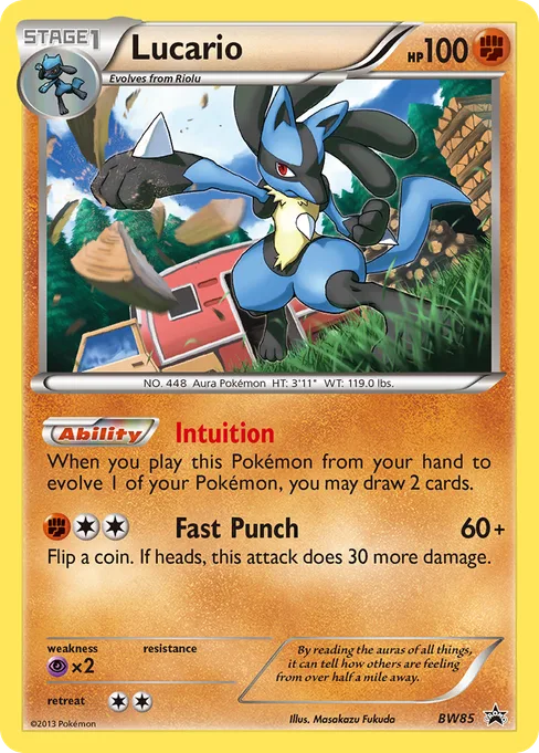 Lucario, BW Black Star Promos #BW85