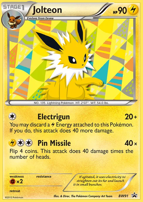 Jolteon, BW Black Star Promos #BW91