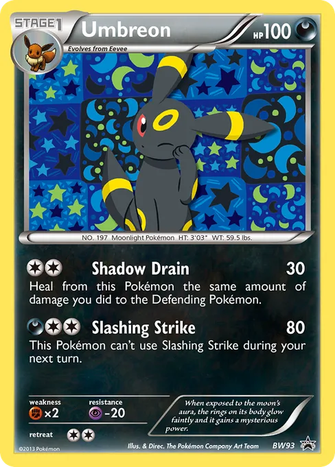 Umbreon, BW Black Star Promos #BW93