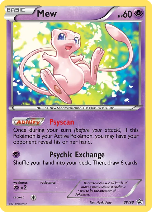 Mew, BW Black Star Promos #BW98