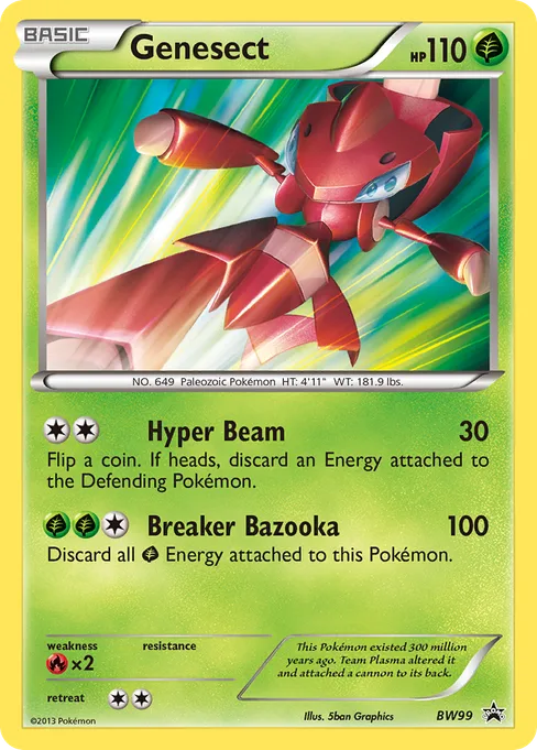 Genesect, BW Black Star Promos #BW99