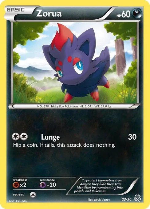 Zorua, BW Trainer Kit: Excadrill & Zoroark #23