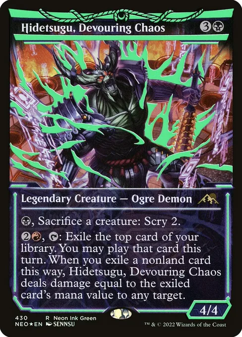 Hidetsugu, Devouring Chaos, Kamigawa: Neon Dynasty #430