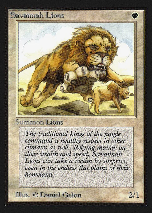 Savannah Lions, Collectors' Edition #39