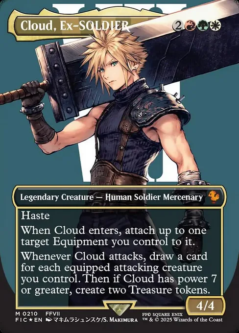 Cloud, Ex-SOLDIER, Final Fantasy Commander #210
