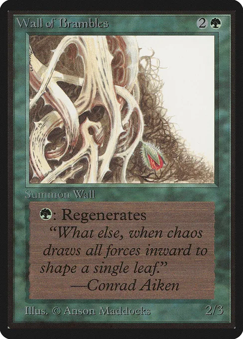 Wall of Brambles, Limited Edition Beta #224