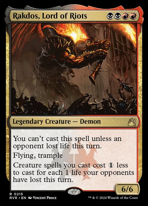 Rakdos, Lord of Riots, Ravnica Remastered #215