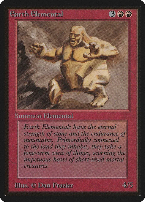 Earth Elemental, Limited Edition Beta #145